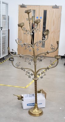 Lot 187 - A Gothic Church Stye Candelabra