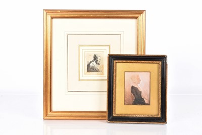 Lot 199 - Two small antique works on paper