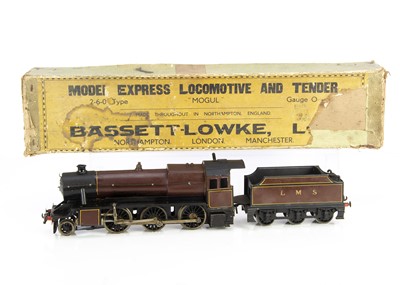 Lot 354 - A partially-repainted Bassett-Lowke 0 Gauge live steam LMS Stanier 'Mogul' 2-6-0 Locomotive and Tender