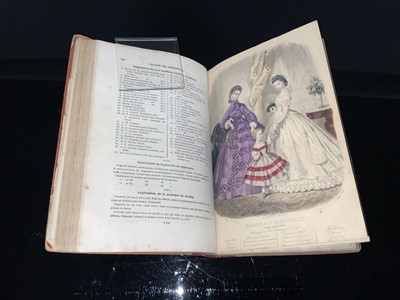 Lot 261 - French fashion journal "Magasin des Demoiselles"  various editions 1862-1863 bound together