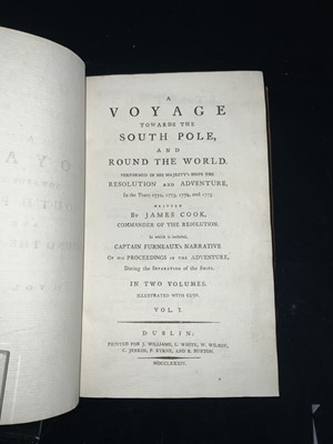 Lot 270 - Exploration - Capt. James Cook (1728-1779)  "A Voyage towards the South Pole and Around the World" Vol 1 only