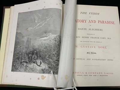 Lot 283 - Illustrated - Gustave Doré (1832-1883) Dante Alighieri (Tr Rev. Henry Francis Cary MA) "The Vision of Purgatory and Paradise"