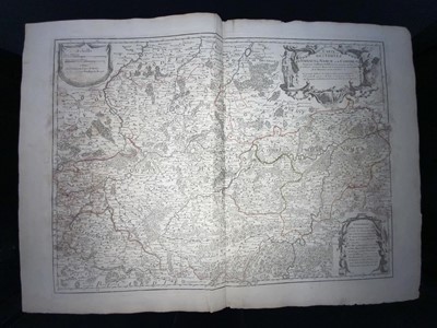 Lot 307 - Maps - 18th Century Guillaume De L'Isle (1675-1726) southern Belgium and northeast France "Carte des Comtez de Hainaut de Namur et de Cambresis"