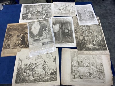 Lot 314 - Prints & Engravings - James Sayers (or Sayer) (1748-1823)  nine satirical prints published by Hannah Humphrey etc relating to French Revolution, Politics, Warren Hastings etc