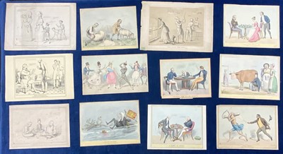 Lot 323 - Prints & Engravings - John Doyle (HB) (1797-1868) Twelve 1830s political prints published by Thomas McLean some with original hand-colour