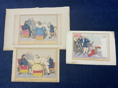 Lot 325 - Prints & Engravings - John Doyle (HB) (1797-1868) "Reading the News" (George IV and Duke of Wellington)