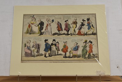 Lot 329 - A quantity of Georgian and later 19th Century caricature prints many hand coloured