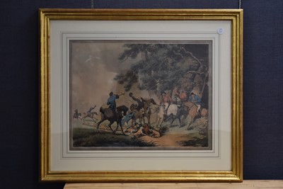 Lot 355 - Aquatint after Thomas Rowlandson (1757-1827) "The Death of the Fox"