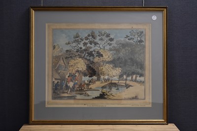Lot 358 - Aquatint print after Thomas Rowlandson (1757-1827) "The Refreshment"