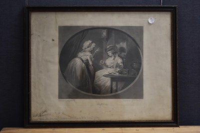 Lot 362 - A pair of 18th Century stipple engravings "The Curate of the Parish…" & "The Vicar of the Parish…"