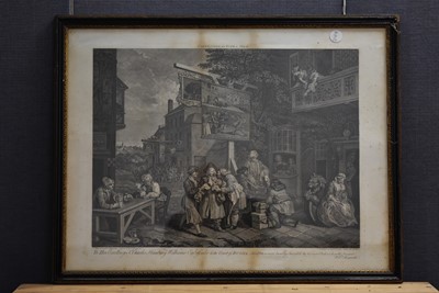 Lot 364 - After William Hogarth (1697–1764) " Four Prints of an Election"