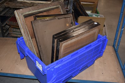 Lot 367 - Six matching antique print framed and a gilt gesso frame