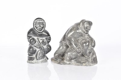 Lot 403 - Two Inuit Soapstone Figures