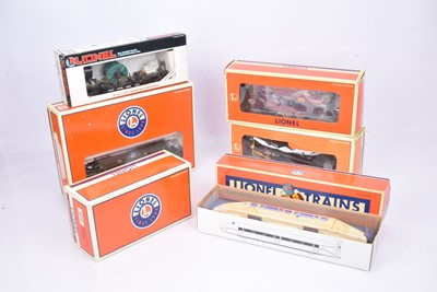 Lot 417 - Lionel 0 Gauge Schylling Propeller Train Santa Speeder and various items of Rolling Stock