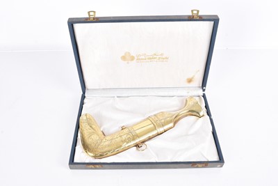 Lot 432 - A Sterling Marked Cased Jambiya