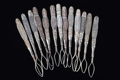 Lot 449 - A collection of steel advertising  button loops