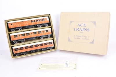 Lot 460 - ACE Trains 0 Gauge C/4 LNER 3-Car Coach Set A