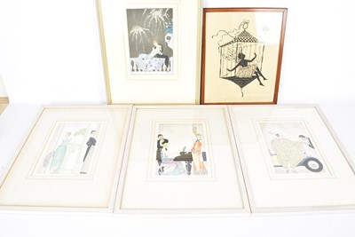 Lot 652 - A group of Four Art Deco Fashion Illustrations