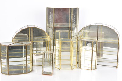 Lot 659 - A group of Seven Glass Curio Display cases