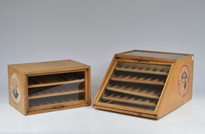 Lot 668 - Two Dewhurst counter top display cabinets