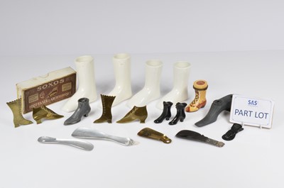 Lot 678 - A pair of Wedgewood creamware sock boots