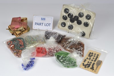 Lot 686 - A large collection of buttons and fabric items