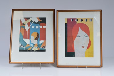 Lot 691 - Two framed Vogue Prints