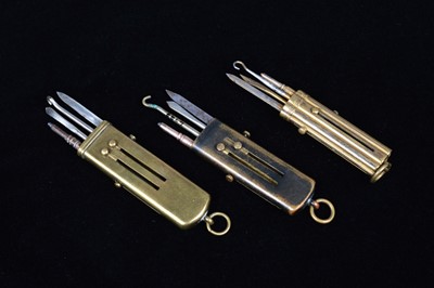 Lot 713 - Three Victorian Chatelaine Necessaires/Etuis