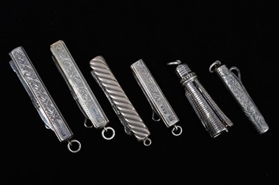 Lot 738 - Six Silver hallmarked Multi-Tool/Pocket Knives