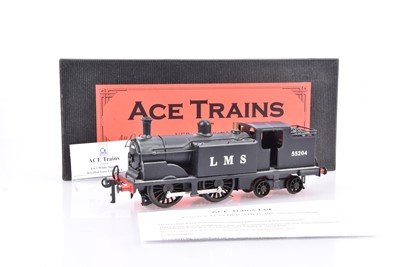 Lot 483 - ACE Trains 0 Gauge E/25 LMS black Class G5 0-4-4 Tank Locomotive 55204