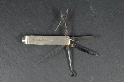 Lot 793 - A Victorian Silver Multi-Tool Cigar Cutter