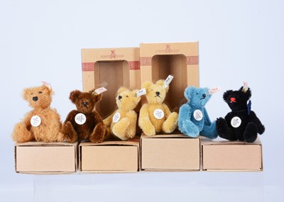 Lot 11 - Six Steiff Club miniature teddy bears