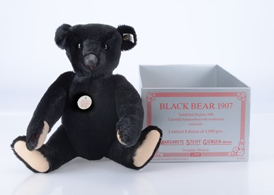 Lot 19 - A Steiff limited edition Black Bear 1907 replica teddy bear