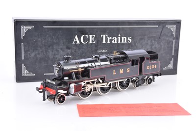 Lot 490 - ACE Trains 0 Gauge E/8 LMS lined black Stanier 2-6-2 Tank Locomotive 2524