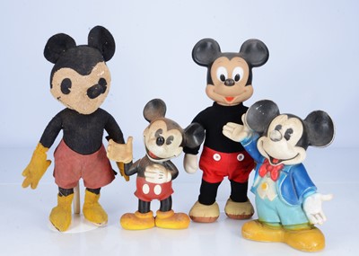 Lot 87 - A Walt Disney Mickey Mouse felt soft toy
