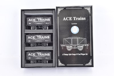 Lot 499 - ACE Trains 0 Gauge three Coal Truck set 'ACE Trains'