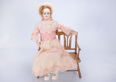 Lot 176 - A large Bahr & Proschild 309 bisque shoulder-head doll