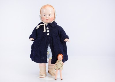 Lot 193 - A Horsmann composition shoulder-head baby doll