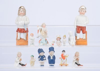 Lot 198 - German bisque child figures