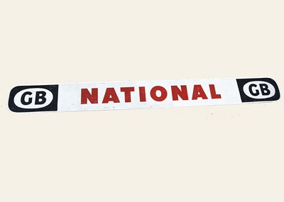 Lot 572 - 1950s National Bus Alloy Sign