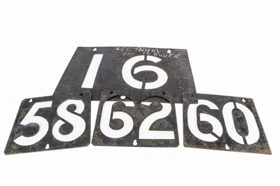 Lot 575 - London Transport Tram Route Number Stencils