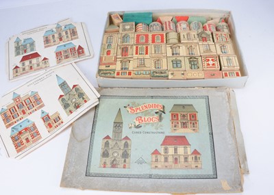 Lot 229 - An early 20th century E. Chevalier (Paris) Splendides Blocs cubes constructions