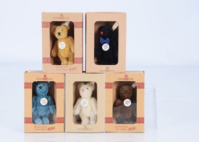 Lot 271 - Five Steiff miniature teddy bears