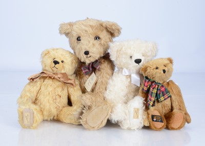 Lot 273 - Four artisit/collectors teddy bears