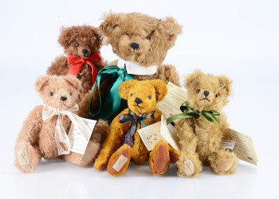 Lot 285 - Five limited edition Dean's Rag Book Company teddy bears