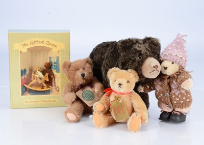 Lot 288 - Five collectors teddy bears