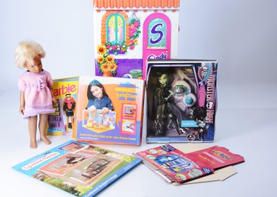 Lot 301 - A Trendon Sasha dolls and other items