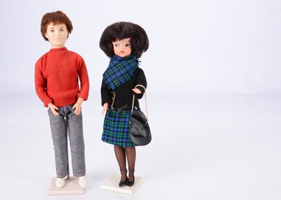 Lot 330 - A 1966-1967 Sindy doll and 1968 Paul doll