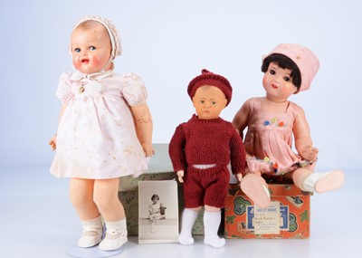 Lot 341 - Three celluloid dolls