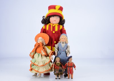 Lot 348 - A reproduction Lenci felt doll